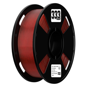 333print PETG Transparent Red/ Прозорий червоний 1,75 мм 1 кг НФ-00019291 фото