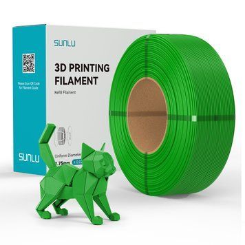 SUNLU PETG REFILL Green/ Зеленый (без катушки) 1,75 мм 1 кг НФ-00017552 фото