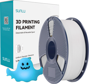 SUNLU PLA Glow In The Dark (Luminous) White Glow Blue/ Світиться Синім 1 кг НФ-00017339 фото
