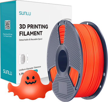 SUNLU PLA Glow In The Dark (Luminous) Red/ Світиться Червоним 1 кг НФ-00017338 фото